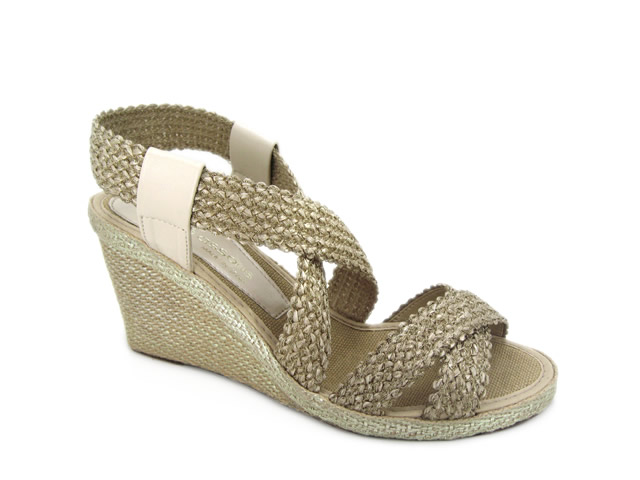 Espadrilles Wedge in Taupe