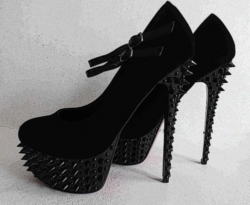 Black Catwalk Heels